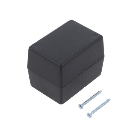 Carcasă universală ABS neagră 47mm x 66mm x 52mm | Electronic-mag.ro | Componente Electronice