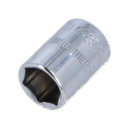 Cap tubular HEX 13mm 1/4 25mm oțel crom-vanadium 6-puncte | Electronic-mag.ro | Componente Electronice