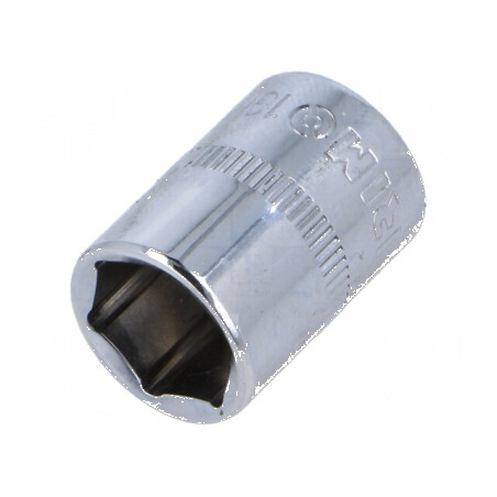 Cap tubular HEX 13mm 1/4 25mm oțel crom-vanadium 6-puncte | Electronic-mag.ro | Componente Electronice