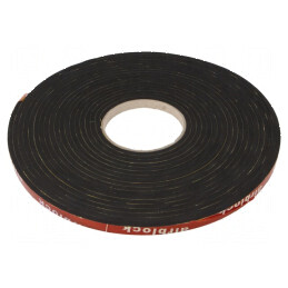 Garnitură EPDM autoadezivă 5mm x 10mm, 10m, neagră | Electronic-mag.ro | Componente Electronice