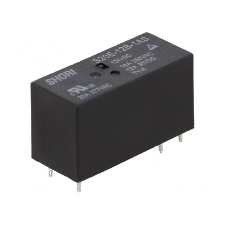 Releu electromagnetic SPST-NO 12VDC miniaturale S20 | Electronic-mag.ro | Componente Electronice