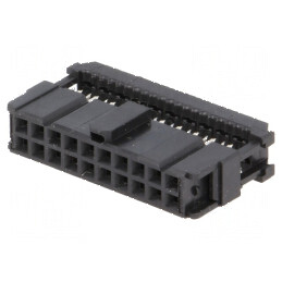 Conector IDC mufă mamă 20 PIN pentru cablu bandă 1,27mm | Electronic-mag.ro | Componente Electronice