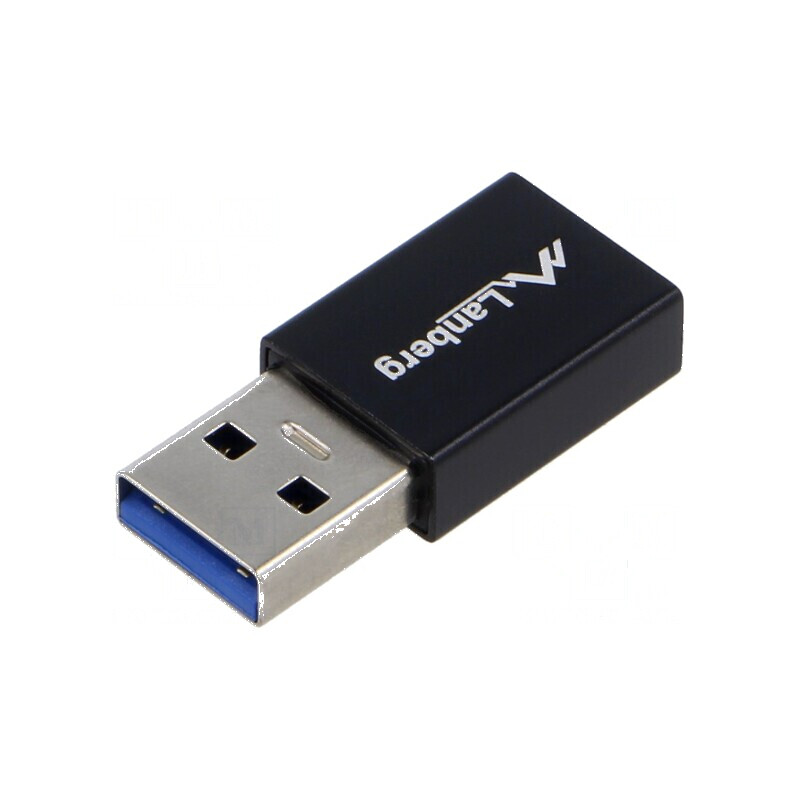 Adaptor USB 3.1 A la C, mufă USB A, soclu nichelat negru | Electronic-mag.ro | Componente Electronice Adaptor USB 3.1 A la C, mufă USB A, soclu nichelat negru | Electronic-mag.ro | Componente Electronice