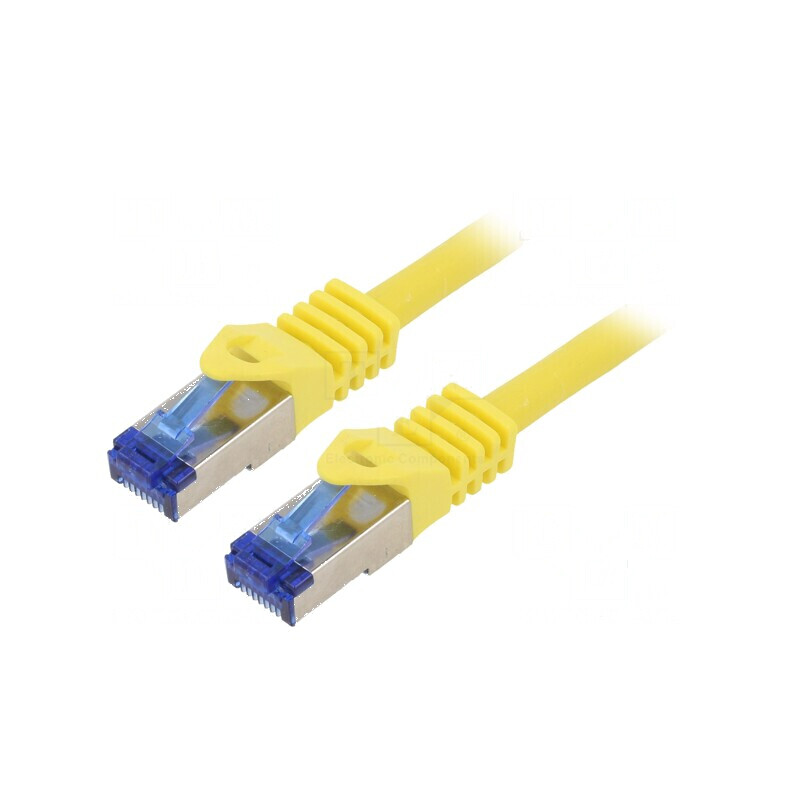 Patch cord S/FTP 6a 0,25m LSZH galben 26AWG | Electronic-mag.ro | Componente Electronice Patch cord S/FTP 6a 0,25m LSZH galben 26AWG | Electronic-mag.ro | Componente Electronice