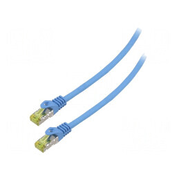 Patch cord S/FTP 6a 1,5m LSZH albastru 27AWG | Electronic-mag.ro | Componente Electronice