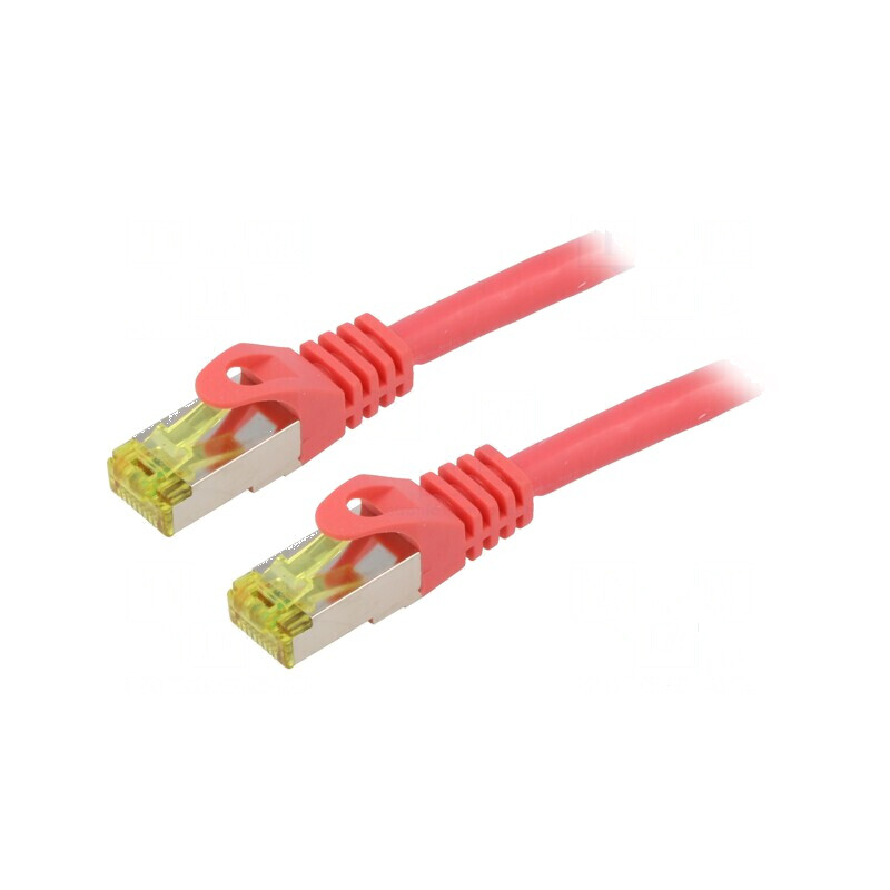 Patch cord S/FTP 6a 1,5m LSZH roşu 27AWG | Electronic-mag.ro | Componente Electronice Patch cord S/FTP 6a 1,5m LSZH roşu 27AWG | Electronic-mag.ro | Componente Electronice