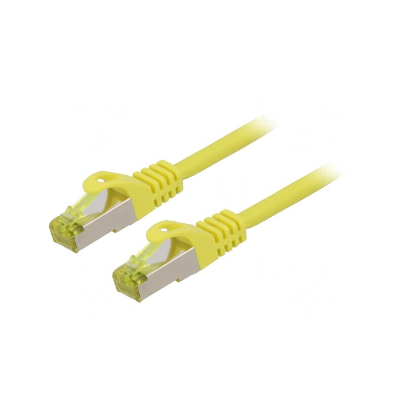 Patch cord S/FTP 6a 1,5m galben LSZH 27AWG | Electronic-mag.ro | Componente Electronice Patch cord S/FTP 6a 1,5m galben LSZH 27AWG | Electronic-mag.ro | Componente Electronice