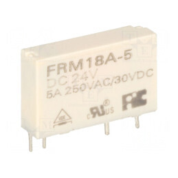 Releu electromagnetic SPST-NO 24VDC 5A | Electronic-mag.ro | Componente Electronice