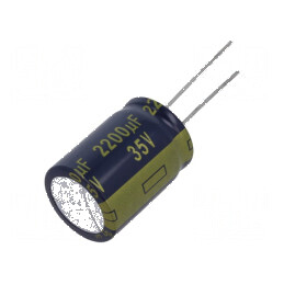 Condensator electrolitic low ESR 2200uF 35VDC THT Ø18x25mm | Electronic-mag.ro | Componente Electronice