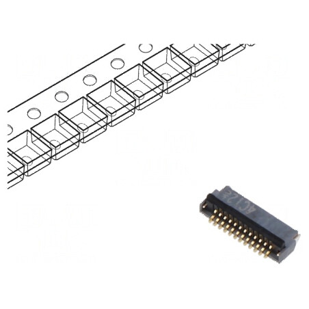 Conector FFC/FPC orizontal 10 pini ZIF | Electronic-mag.ro | Componente Electronice