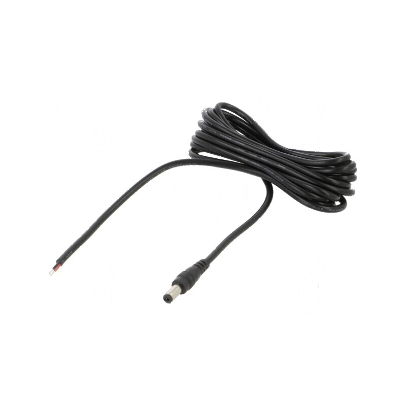 Cablu DC 5,5/2,1 mm 2x0,5mm2 negru 3m 20÷80°C | Electronic-mag.ro | Componente Electronice Cablu DC 5,5/2,1 mm 2x0,5mm2 negru 3m 20÷80°C | Electronic-mag.ro | Componente Electronice