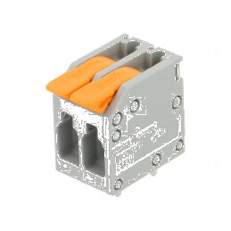 Regletă de conexiuni pentru PCB în unghi 5mm, 2 piste | Electronic-mag.ro | Componente Electronice