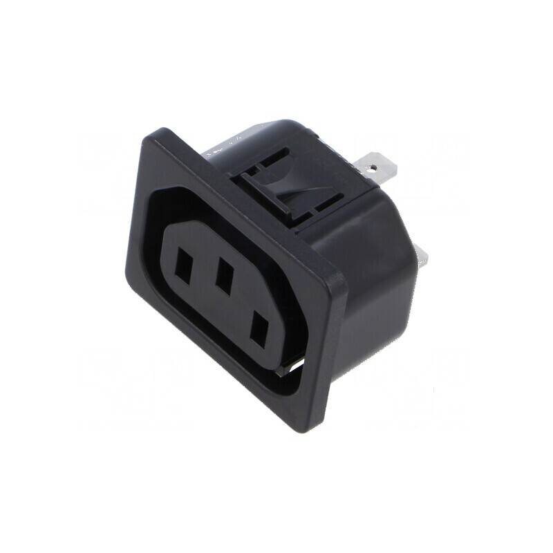 Conector alimentare AC soclu mamă 10A 250VAC IEC 60320 IP30 | Electronic-mag.ro | Componente Electronice Conector alimentare AC soclu mamă 10A 250VAC IEC 60320 IP30 | Electronic-mag.ro | Componente Electronice