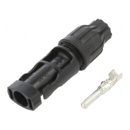 Conector solar tată drept 2,5-6mm2 crimpat mufă pe cablu | Electronic-mag.ro | Componente Electronice