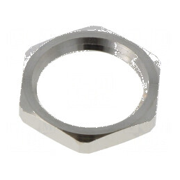 Nut PG9 din alamă fără plumb -60÷200°C, filet PG, placare nichelată | Electronic-mag.ro | Componente Electronice