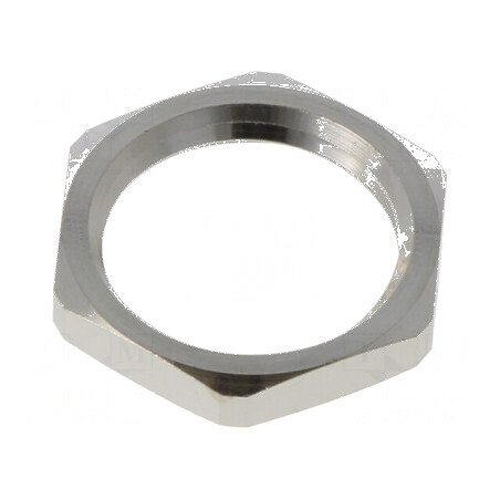 Nut PG9 din alamă fără plumb -60÷200°C, filet PG, placare nichelată | Electronic-mag.ro | Componente Electronice