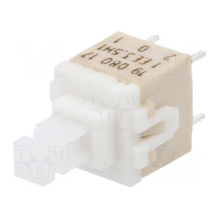 Comutator tastatură DPST 0,1A/32VDC alb 3,5N | Electronic-mag.ro | Componente Electronice