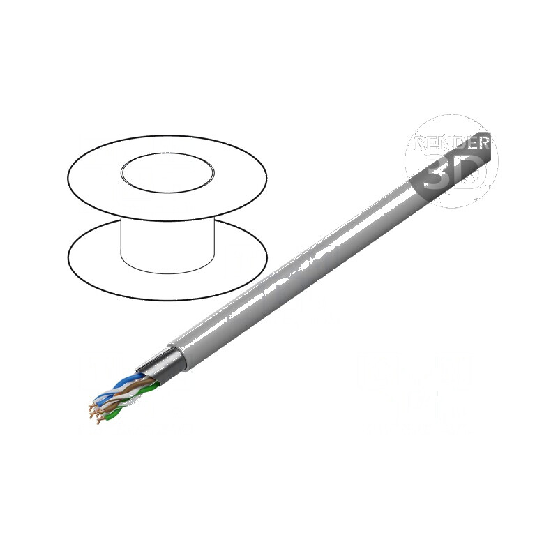 Cablu F/UTP 4x2x23AWG 6 sârmă Cu FRNC gri 305m 7,3mm | Electronic-mag.ro | Componente Electronice Cablu F/UTP 4x2x23AWG 6 sârmă Cu FRNC gri 305m 7,3mm | Electronic-mag.ro | Componente Electronice