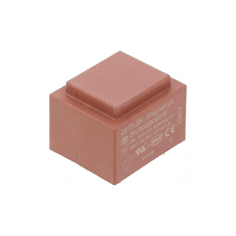 Transformator încapsulat 1,8VA 230VAC 9V 200mA pentru PCB | Electronic-mag.ro | Componente Electronice Transformator încapsulat 1,8VA 230VAC 9V 200mA pentru PCB | Electronic-mag.ro | Componente Electronice