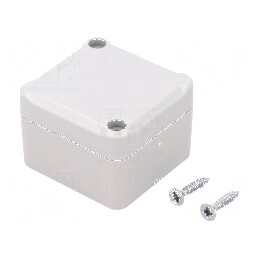 Carcasă universală polistiren gri 49mm x 51mm x 36mm | Electronic-mag.ro | Componente Electronice
