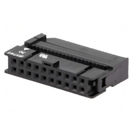 Conector IDC mufă mamă 20 PIN 1,27mm pentru cablu-bandă | Electronic-mag.ro | Componente Electronice