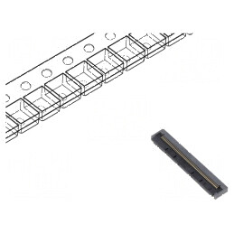 Conector FFC/FPC orizontal 60 pini ZIF contacte inferioare | Electronic-mag.ro | Componente Electronice