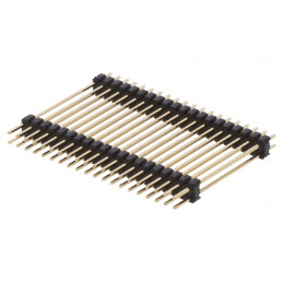 Conector şir pini tată 40 pini cu 2 nivele drept | Electronic-mag.ro | Componente Electronice