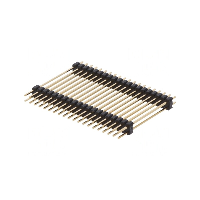 Conector şir pini tată 40 pini cu 2 nivele drept | Electronic-mag.ro | Componente Electronice