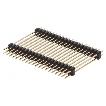 Conector şir pini tată 40 pini cu 2 nivele drept | Electronic-mag.ro | Componente Electronice