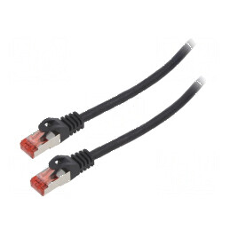 Cablul Patch S/FTP 6 LSZH negru 1,5m 26AWG | Electronic-mag.ro | Componente Electronice