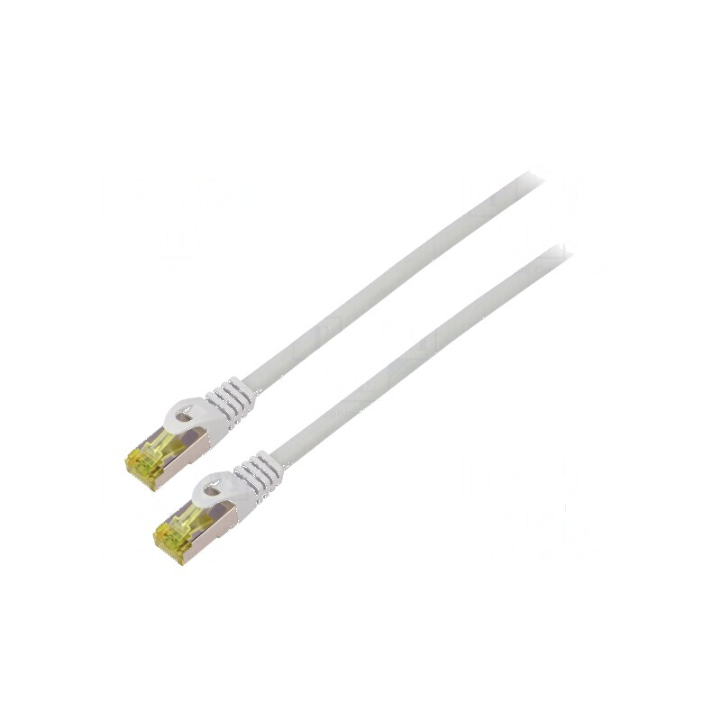 Cablul patch S/FTP 6a LSZH gri 1,5m 27AWG | Electronic-mag.ro | Componente Electronice