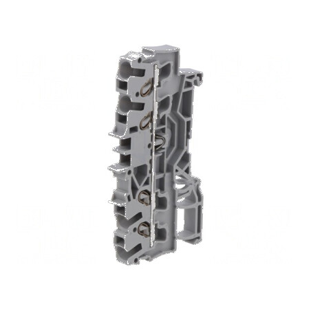 Term. îmbinare şine 2,5mm² 4 borne gri 2002 TS35 | Electronic-mag.ro | Componente Electronice