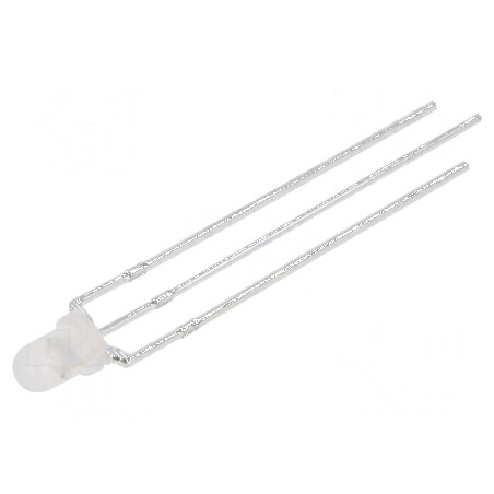 LED 3mm galben/verde 45° convex | Electronic-mag.ro | Componente Electronice
