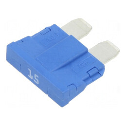 Siguranţă auto 15A 250VAC 58VDC 19mm UNIVAL | Electronic-mag.ro | Componente Electronice