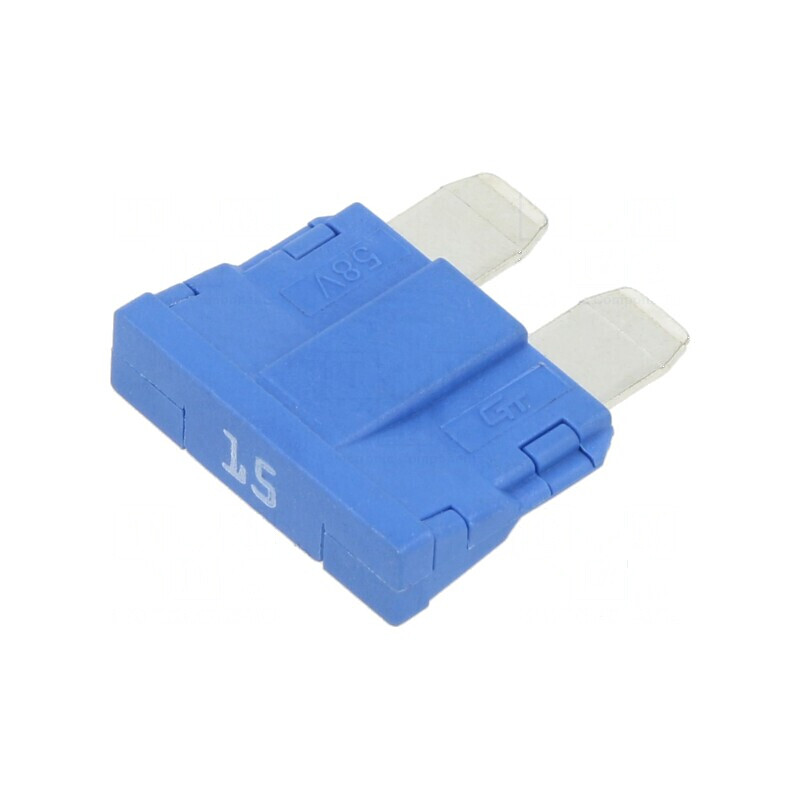 Siguranţă auto 15A 250VAC 58VDC 19mm UNIVAL | Electronic-mag.ro | Componente Electronice