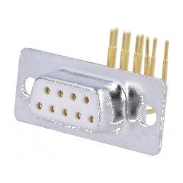 Soclu mamă D-Sub PIN 9 pentru PCB 90° THT | Electronic-mag.ro | Componente Electronice