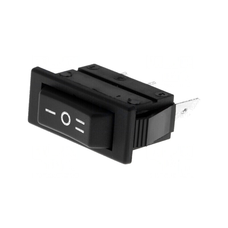 Rocker SP3T 16A/250VAC 20A/28VDC Negru ON-OFF-ON | Electronic-mag.ro | Componente Electronice Rocker SP3T 16A/250VAC 20A/28VDC Negru ON-OFF-ON | Electronic-mag.ro | Componente Electronice