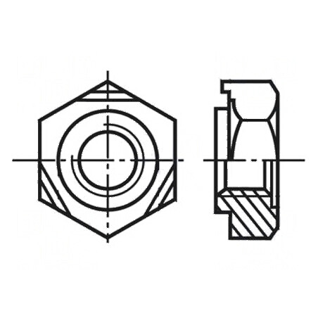 Piuliță hexagonală M8 oțel inoxidabil A2 14mm | Electronic-mag.ro | Componente Electronice
