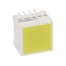 LED Afișaj Galben Difuz cu Lentilă λd 588nm 31mcd | Electronic-mag.ro | Componente Electronice