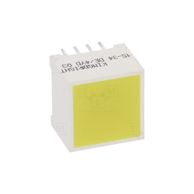 LED Afișaj Galben Difuz cu Lentilă λd 588nm 31mcd | Electronic-mag.ro | Componente Electronice