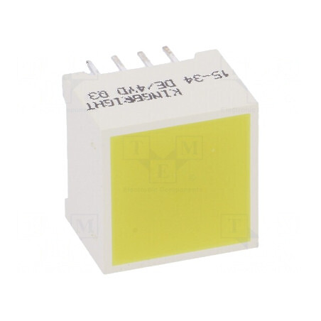 LED Afișaj Galben Difuz cu Lentilă λd 588nm 31mcd | Electronic-mag.ro | Componente Electronice