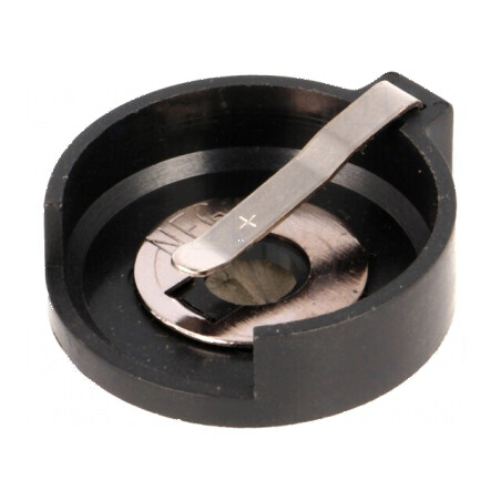 Soclu CR2430 DL2430 2 Baterii Orizontale THT 8,9mm H 24mm Ø | Electronic-mag.ro | Componente Electronice