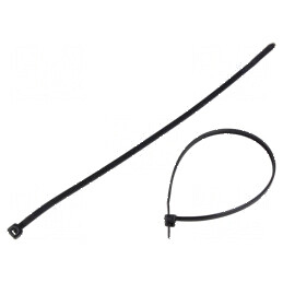 Colier de strângere poliamidă neagră 200mm x 3,5mm 100 bucati | Electronic-mag.ro | Componente Electronice