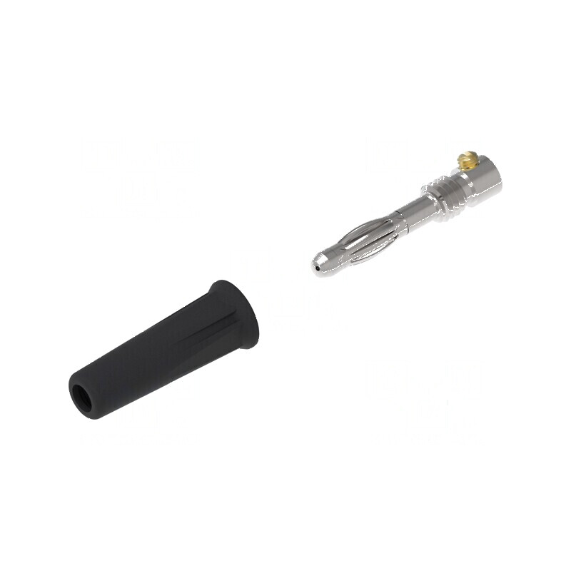 Conector banană 4mm negru 36A 30VAC 60VDC neizolat | Electronic-mag.ro | Componente Electronice Conector banană 4mm negru 36A 30VAC 60VDC neizolat | Electronic-mag.ro | Componente Electronice