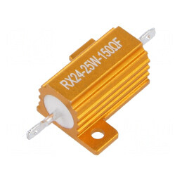 Rezistor 150Ω 25W ±1% cu radiator pentru lipit | Electronic-mag.ro | Componente Electronice