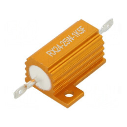 Rezistor bobinat 1,5kΩ 25W ±1% cu radiator pentru lipit | Electronic-mag.ro | Componente Electronice