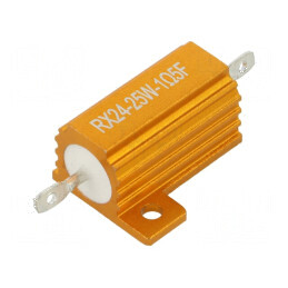 Rezistor bobinat cu radiator 1,5Ω 25W ±1% 50ppm/°C pentru lipit | Electronic-mag.ro | Componente Electronice