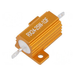 Rezistor bobinat 1Ω 25W ±1% cu radiator pentru lipit | Electronic-mag.ro | Componente Electronice