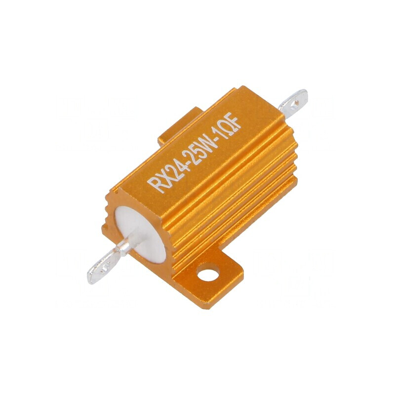 Rezistor bobinat 1Ω 25W ±1% cu radiator pentru lipit | Electronic-mag.ro | Componente Electronice Rezistor bobinat 1Ω 25W ±1% cu radiator pentru lipit | Electronic-mag.ro | Componente Electronice