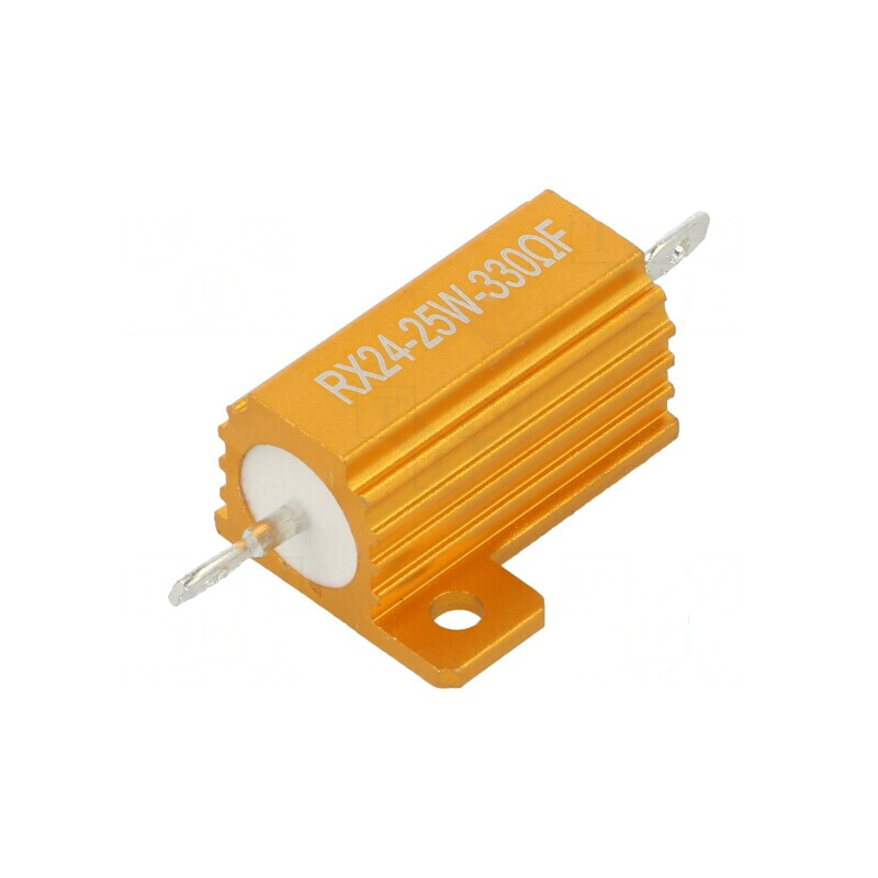Rezistor bobinat cu radiator 330Ω 25W ±1% 50ppm/°C pentru lipit | Electronic-mag.ro | Componente Electronice Rezistor bobinat cu radiator 330Ω 25W ±1% 50ppm/°C pentru lipit | Electronic-mag.ro | Componente Electronice
